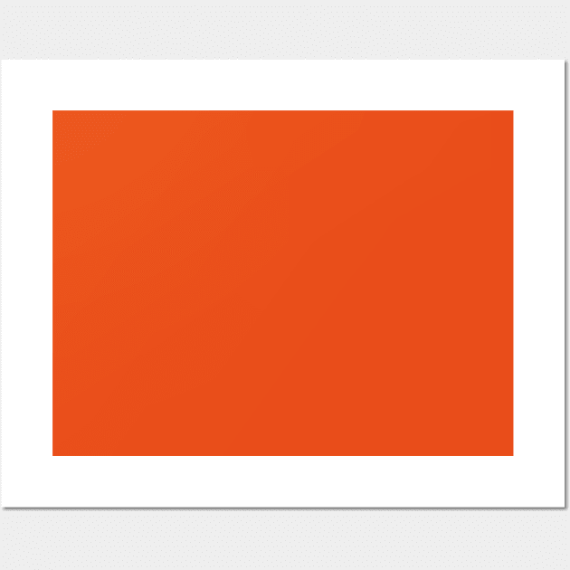 Burnt Orange | Plain Orange | Solid Orange | Solid Color | Wall Art by Eclectic At Heart